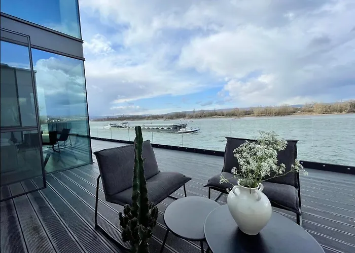 Modernes Mit Wunderschonem Rheinblick